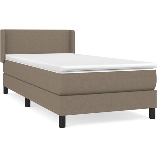 Maison Chic Box spring postelja - Vzmetna postelja z vzmetnico taupe 90x190 cm blago SL20117, (21880502) Slike