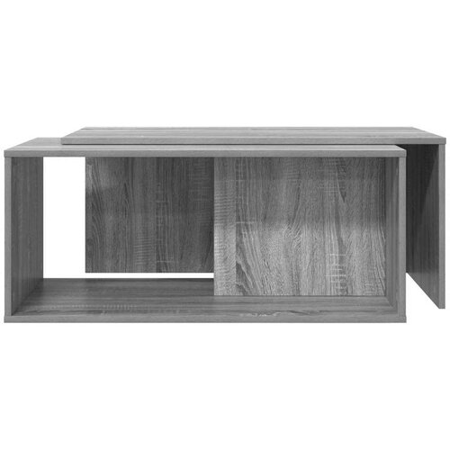  Set stolića za kavu 2 pcs Siva Sonoma Konstruirano drvo Slike