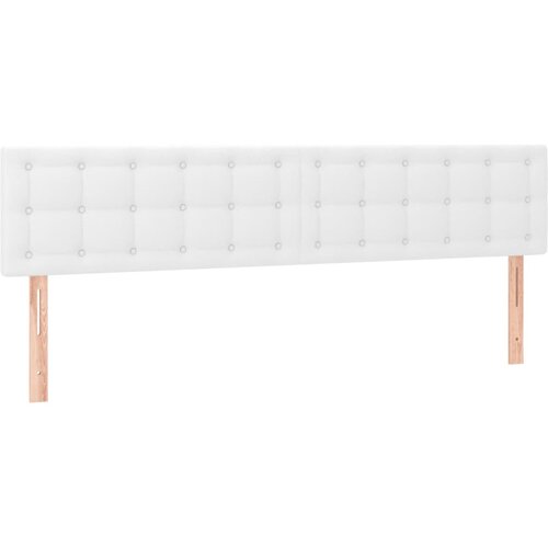 vidaXL Posteljno vzglavje 2 kosa belo 80x5x78/88 cm umetno usnje, (20933427) Cene