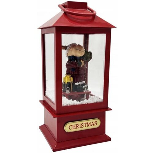 Molarem Home Božićni LED ukras - sob s osvjetljenjem, glazbom i snijegom, 9 x 9 x 23 cm Cene