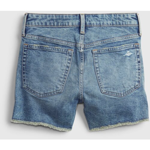 GAP Kids Denim Shorts Teen Sky High-Rise Denim Shorts With Stret - Girls Cene