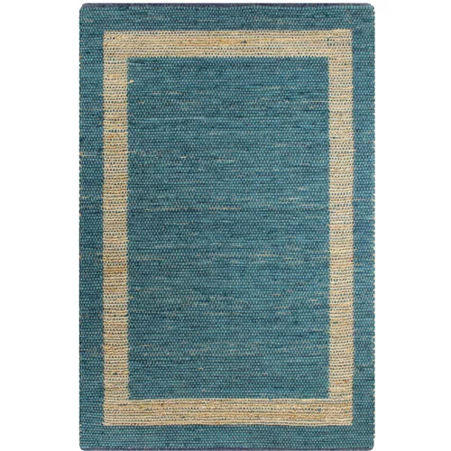  Ručno rađeni tepih od jute plavi 120 x 180 cm