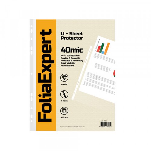 Olimp Sport U folija 40 mic 1/100 FOLIAEXPERT A4+ kristal 235x305mm Cene