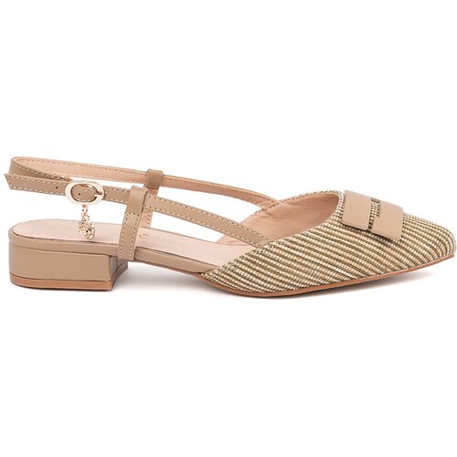 GOODIN Taupe open-heeled sandals Cene