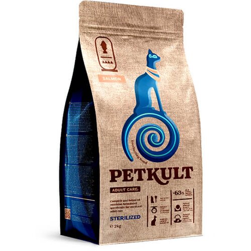 Petkult Cat Adult Care Sterilised - losos 2 kg Cene