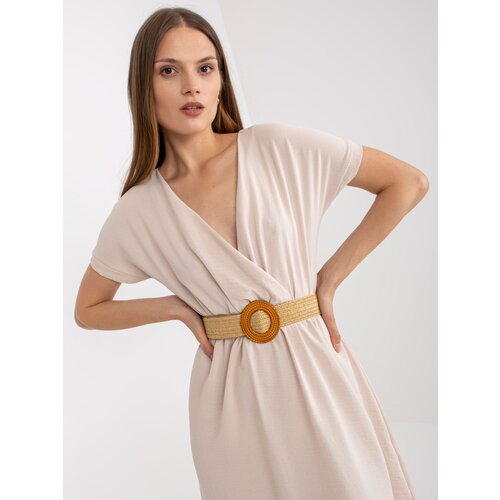 RUE PARIS Dress-CA-SK-6308.55-light beige Cene