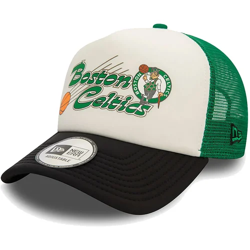 New Era Boston Celtics NBA Graphic Green 9FORTY E-Frame Adjustable Trucker Cap