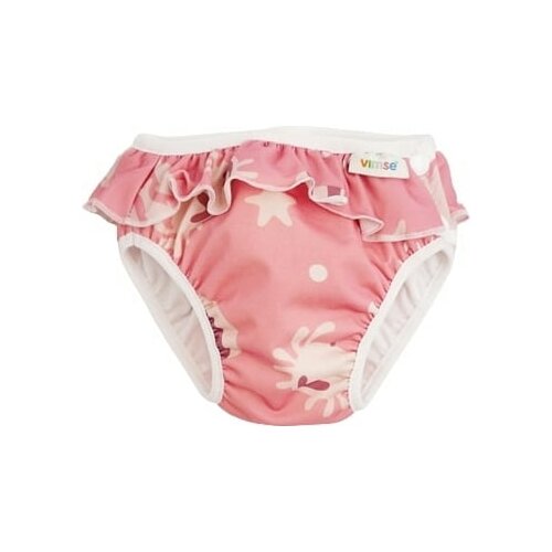 Vimse pelene za plivanje M - Pink whale frill Slike