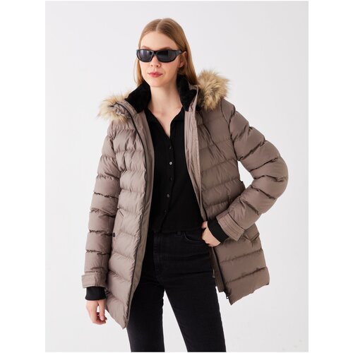 LC Waikiki Women&amp;#039;s Hooded Straight Down Jacket Slike