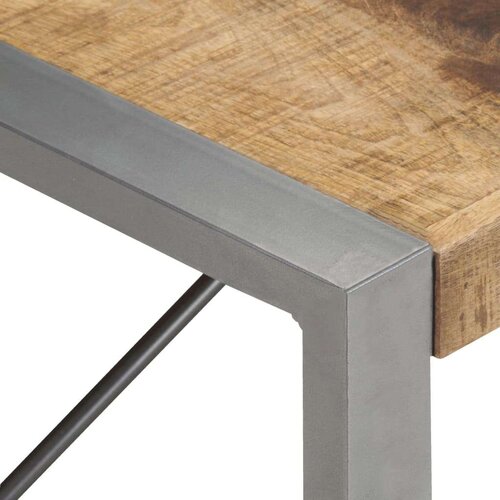  Stolić za kavu 180 x 90 x 40 cm od grubog drva manga Slike