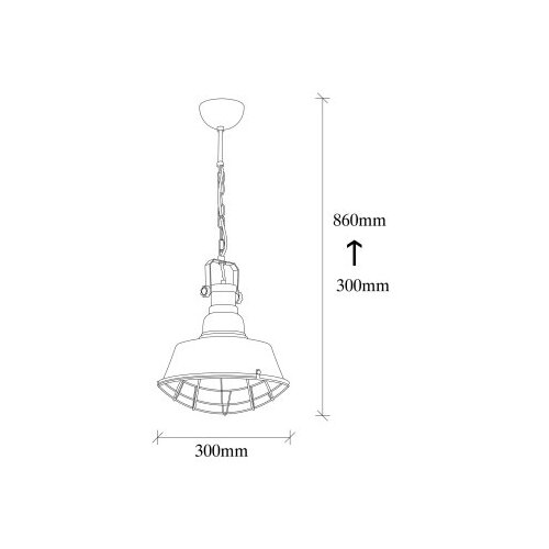 Opviq lights Luster Saglam-3716, 86cm, 30 cm, E27 Slike