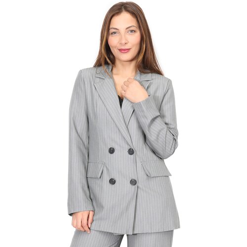 La Modeuse Jakne & Blazerji 70673_P165240 Siva Cene