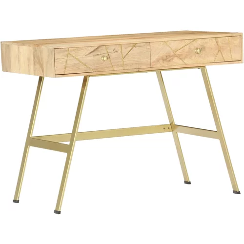vidaXL Pisaći stol s ladicama 100 x 55 x 75 cm od masivnog drva manga