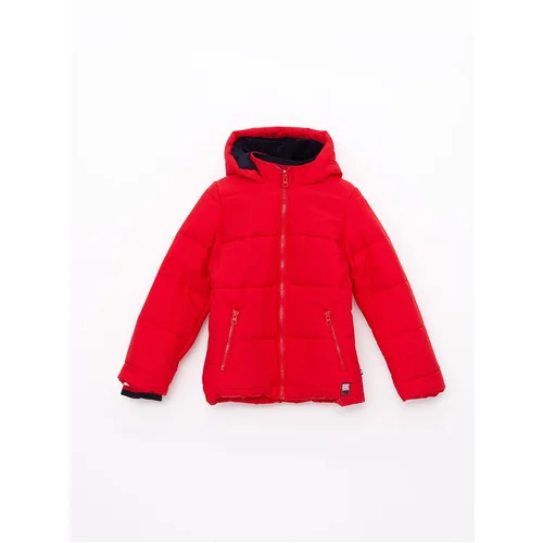 LC Waikiki Basic Girl's Puffer Coat with Hood