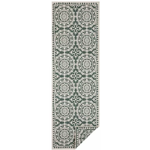 NORTHRUGS zeleno-krem vanjski tepih Jardin, 80 x 250 cm