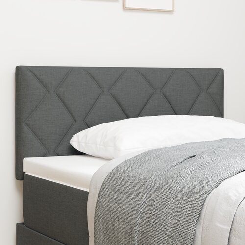 vidaXL LED vzglavje z geometrijskim vzorcem temno sivo 100 cm tkanina, vzglavje z geometrijskim vzorcem temno sivo 100 cm tkanina Cene