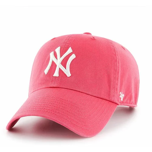 47 Brand Kapa New York Yankees boja: ružičasta, s aplikacijom