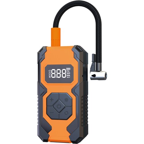 INF Prenosni električni napihovalnik pnevmatik za avto/kolo z digitalnim merilnikom tlaka Orange, (5000505680) Slike