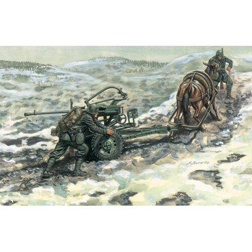 Italeri Breda 20/65 Mod. 35 z vojakoma in konjem, (21287298) Cene
