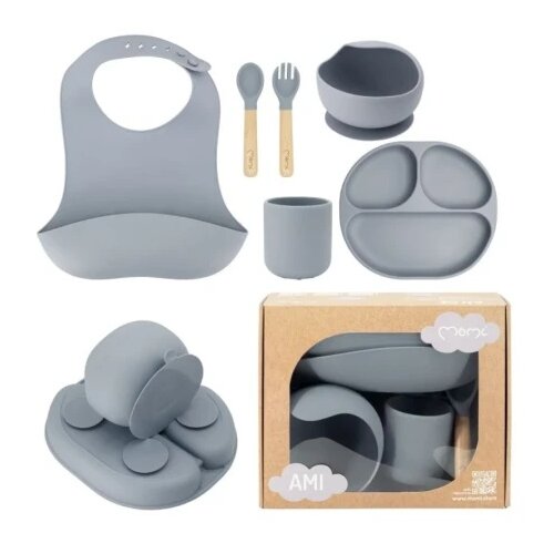 Momi set za hranjenje ami grey ( AKCE00044 ) Slike