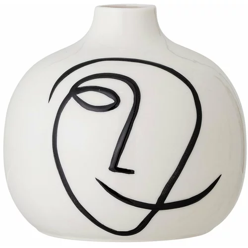 Bloomingville Vaza iz bele keramike Norma, višina 13,5 cm