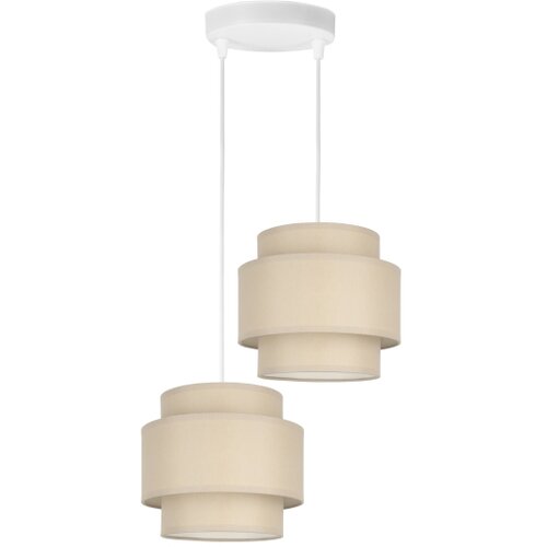  Brilagi - Visilica na sajli RESNA 2xE27/60W/230V prečnik 30 cm bež Slike