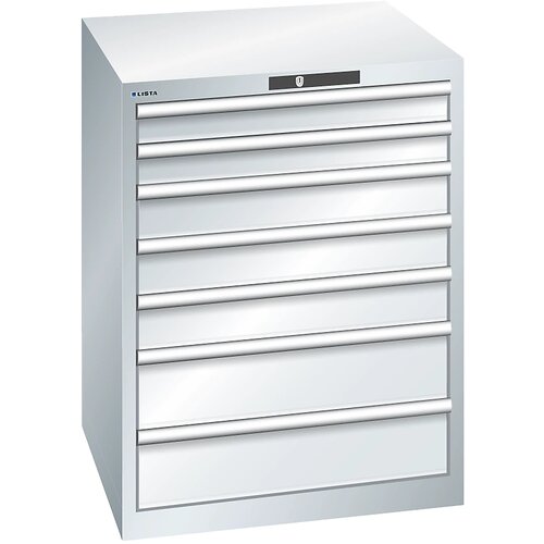 LISTA predalnik s 7 predali, šxgxv 717 x 725 x 850 mm, nosilnost 75 kg, svetlo moder Cene