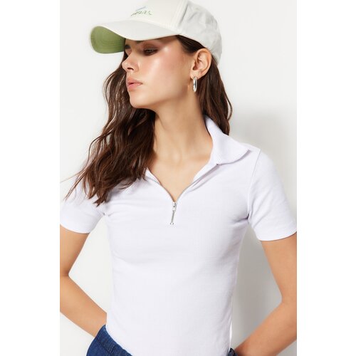 Trendyol Blouse - White - Slim fit Cene