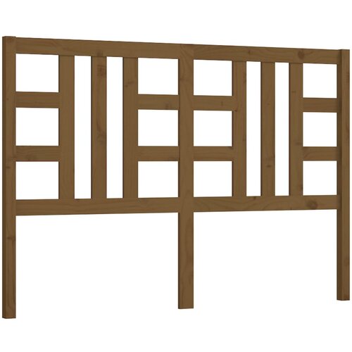 Maison Chic posteljno vzglavje - vzglavna omarica - nočna omarica medeno rjavo 146x4x100 cm trdna borovina, (21707134) Cene