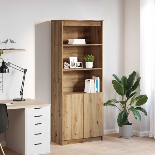  Visoka komoda artisan hrast 70x35x180 cm od konstruiranog drva Cijene