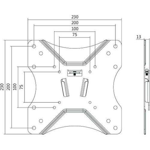 Logilink TV wall mount, 23 42, fixed, 25 kg max., BP0004 Slike