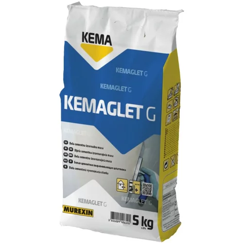 KEMA Cementna izravnalna masa KEMA Kemaglet G (5 kg, barva: bela)