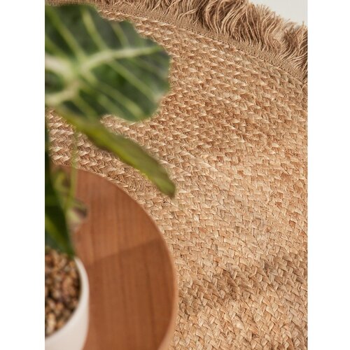 Hanse Home Obojestranska/ročno tkana okrogla preproga iz jute v naravni barvi &amp;oslash; 200 cm Nuru &amp;ndash; Slike