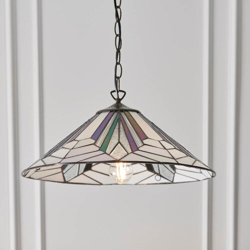  Endon 63938 - Luster na lancu Tiffany ASTORIA 1xE27/60W/230V &amp;Oslash; 48 cm Slike