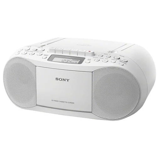 Sony CFDS70W radiokasetofon+cd v beli barvi sony