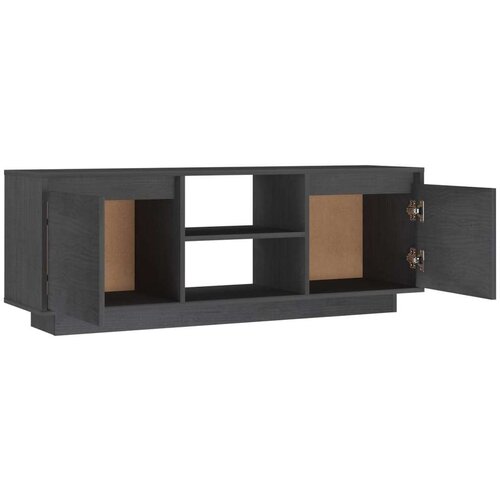 vidaXL TV ormarić sivi 110 x 30 x 40 cm od masivne borovine Cene