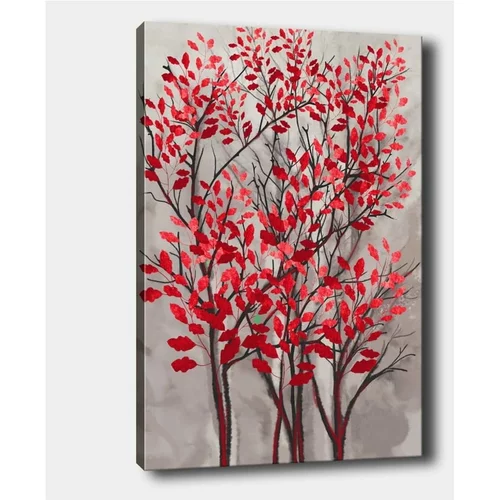 Tablo Center Stenska slika na platnu Fall Red, 40 x 60 cm