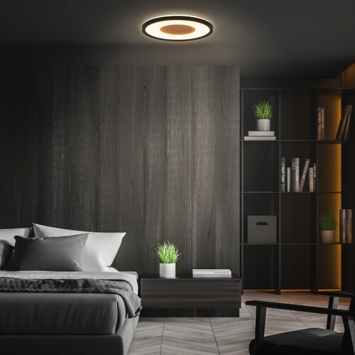 BRILO LED plafonsko svetlo SUFIT WOOD LED/18W/230V 3000K prečnik 29 cm Slike