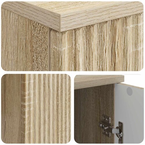 Stol Hrast sonoma 142,5 x 50 x 75 cm Konstruirano drvo Slike