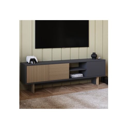 Hanah home TV polica Ravello Warm Oak Anthracite Cene