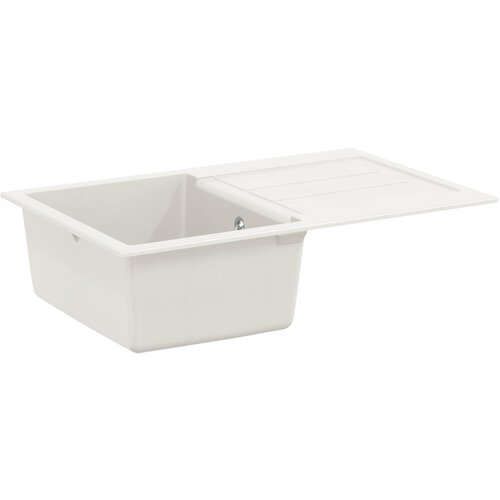 vidaXL Umivalnica Bela 780 x 500 mm 80% Kvarc in 20% Smola - - Bela - 17.82 - 780 x 500 mm - 2025--Uvoz_2 Cene