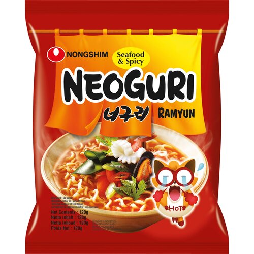 NONGSHIM Instant Noodles - Neoguri Ramyun Spicy Seafood - 120 g Slike