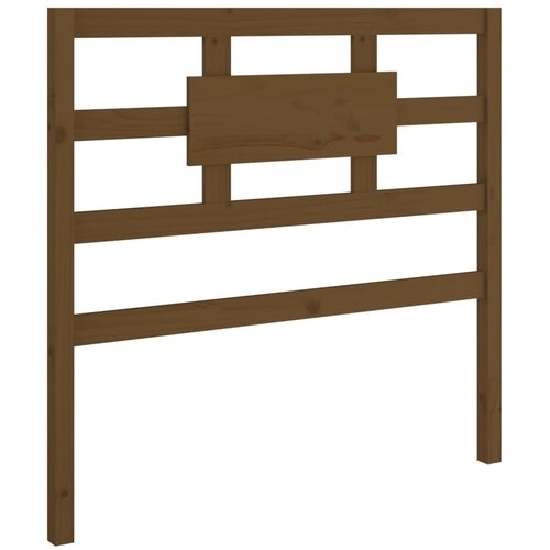  Uzglavlje za krevet boja meda 80,5x4x100 cm od masivne borovine Slike