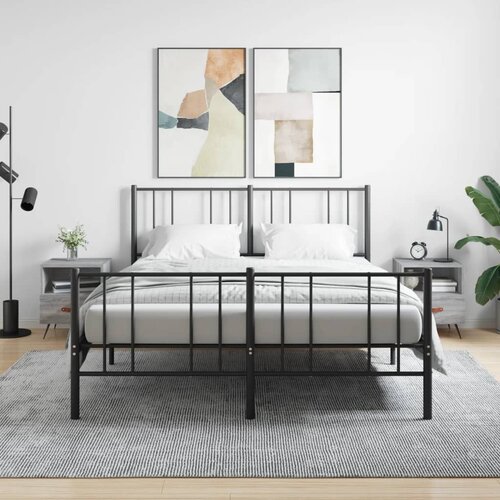 VidaXL Nočna omarica 2 kosa siva sonoma 40x35x47,5 cm inženirski les Slike