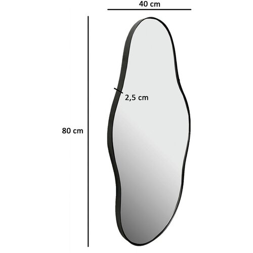 MID.YOU STENSKO OGLEDALO, 40/80/2,5 cm steklo Slike