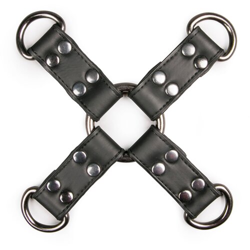 Easytoys Fetish Collection Black Leather Hogtie Cene