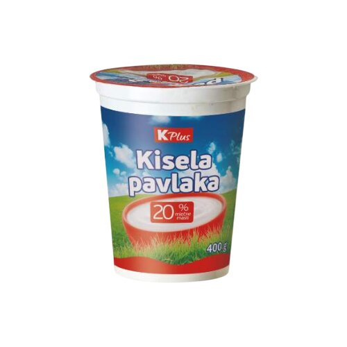K Plus Kisela pavlaka 20%mm 400g Cene
