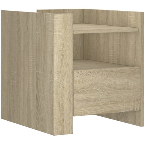 Maison Chic Nočna omarica - Nočna miza sonoma hrast 45x50x50 cm inženirski les, (21689427) Cene