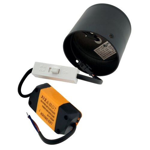  LED spot svetiljka 5W/230V 3000/4000/6400K, prečnik 7,5 cm, crna Slike