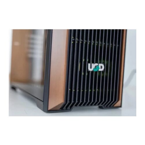 UGD Kuciste COOPER37, ATX, providna stranica, ugradjena 4xRGB kulera, Crno/braon,Midi Tower Cene